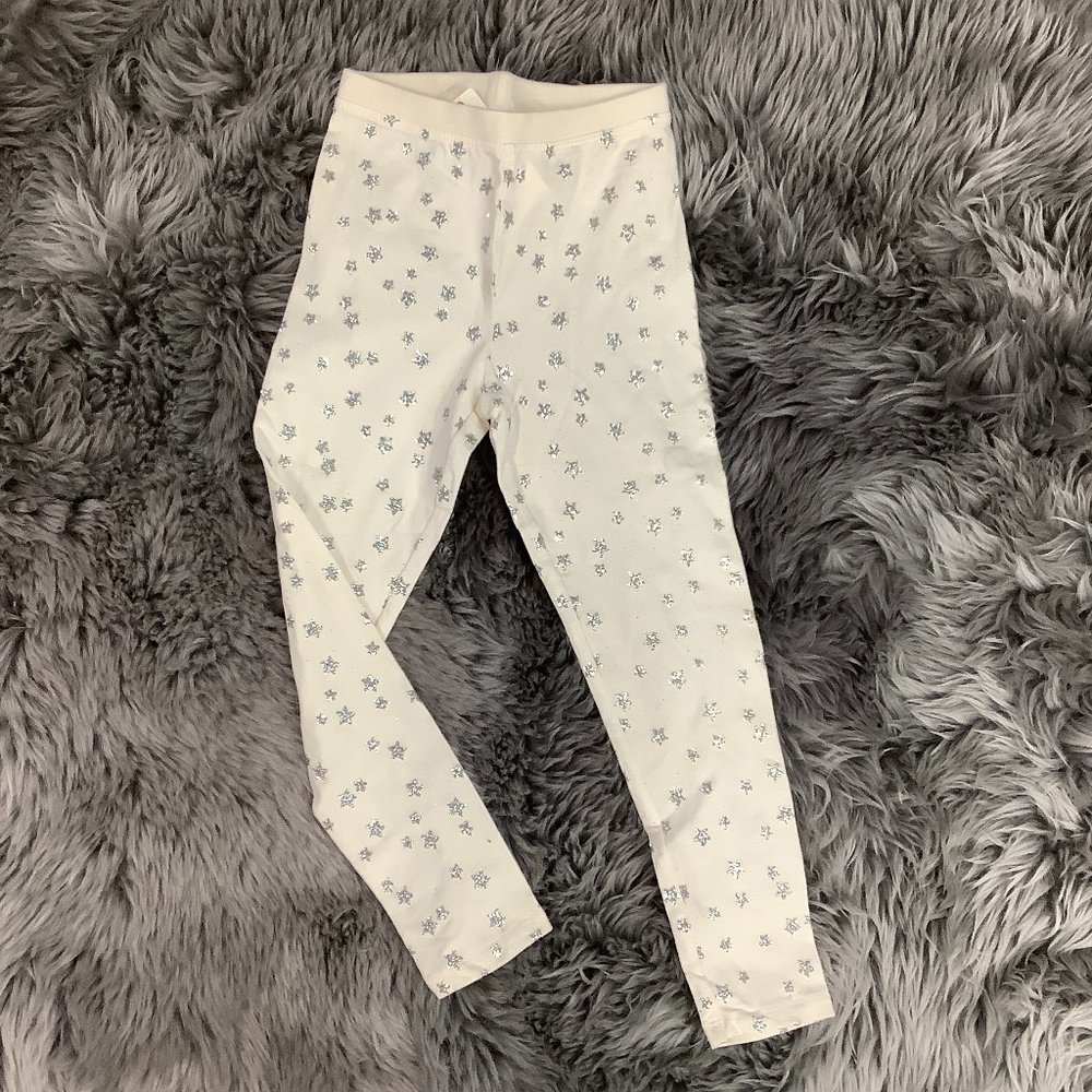 Toughskins | Girl's Leggings With Stars | Cream | Various Sizes